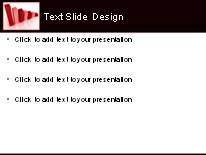 chart my decrease red PowerPoint Template text slide design
