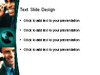 Global Communication 02 Teal PowerPoint Template text slide design