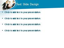 Happy Business Discussion PowerPoint Template text slide design