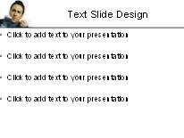 Scrolling Through White PowerPoint Template text slide design