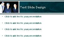 The Board Turquoise PowerPoint Template text slide design