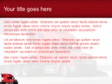 Red Truck PowerPoint Template text slide design