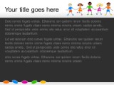 Colorful Kids PowerPoint Template text slide design