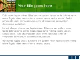 Library Knowledge PowerPoint Template text slide design