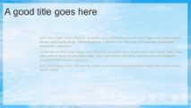 Clouds Waves 01 Widescreen PowerPoint Template text slide design