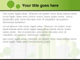 Ecology Green City PowerPoint Template text slide design