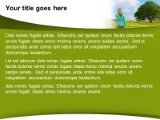 Lady Green Future PowerPoint Template text slide design