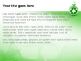 Recycle With Leaves PowerPoint Template text slide design