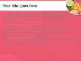 Citrus Fruits Pink PowerPoint Template text slide design