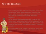 Fireman And Hydrant PowerPoint Template text slide design