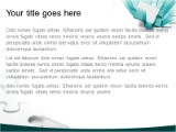 Piece In Place Teal PowerPoint Template text slide design