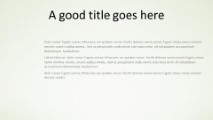 Simple Gradient Green Widescreen PowerPoint Template text slide design