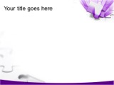 Piece In Place Purple PowerPoint Template text slide design