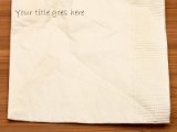 Table Napkin PowerPoint Template text slide design