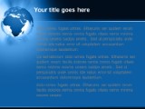 Africa Rays Blue PowerPoint Template text slide design