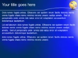 Cast Globe Blue PowerPoint Template text slide design