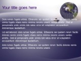 Earth Puzzle PowerPoint Template text slide design