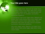 Fareast Rays Green PowerPoint Template text slide design