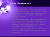 Fareast Rays Purple PowerPoint Template text slide design