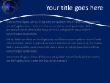 Grid World Blue PowerPoint Template text slide design