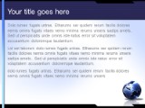 Globe Keyboard PowerPoint Template text slide design