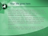 International Green PowerPoint Template text slide design