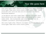 International Insight Green PowerPoint Template text slide design
