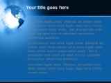 Northamerica Rays Blue PowerPoint Template text slide design