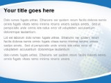 Polka Dot World Blue PowerPoint Template text slide design