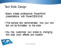 World Map 2 PowerPoint Template text slide design