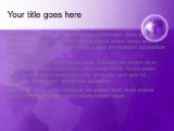 World Perspective Purple PowerPoint Template text slide design