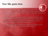 World Perspective Red PowerPoint Template text slide design