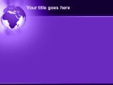 Africa Rays Purple PowerPoint Template text slide design