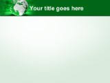 Europe Africa Globe Green PowerPoint Template text slide design