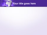 Europe Africa Globe Purple PowerPoint Template text slide design