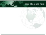 International Insight Green PowerPoint Template text slide design