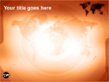 Maptech Orange PowerPoint Template text slide design