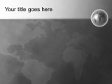 World Perspective Gray PowerPoint Template text slide design