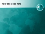 World Perspective Teal PowerPoint Template text slide design