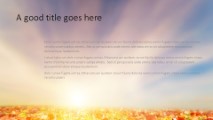 Autumn Landscape Widescreen PowerPoint Template text slide design