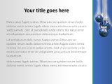 Blue Balls PowerPoint Template text slide design