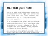 Blue Frame PowerPoint Template text slide design