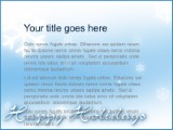 Happy Holidays PowerPoint Template text slide design
