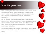 Heart Burst PowerPoint Template text slide design
