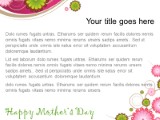Mothers Day 02 PowerPoint Template text slide design