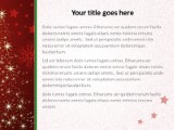 Red and White Christmas PowerPoint Template text slide design