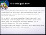 Santa Snowglobe PowerPoint Template text slide design