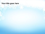 Christmas Snow Flakes PowerPoint Template text slide design