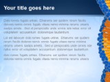 Dna Balls Blue PowerPoint Template text slide design