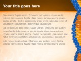 Dna Balls Orange PowerPoint Template text slide design
